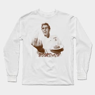 anthony bourdain vintage retro Long Sleeve T-Shirt